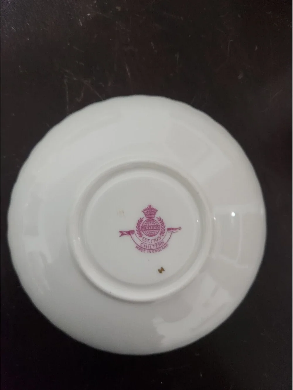 Mintons Chiltern Set Of 4 Floral Painted Porcelain Cup & Saucer Set, White/Gold